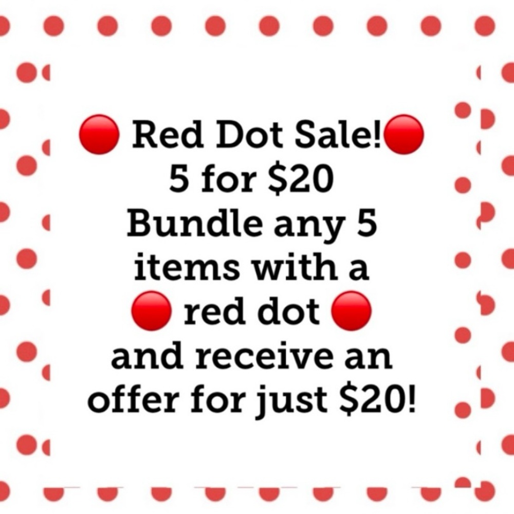 🔴 5 FOR $20 DOT SALE, GREAT ITEMS,
SCROLL DOWN AND SEE
